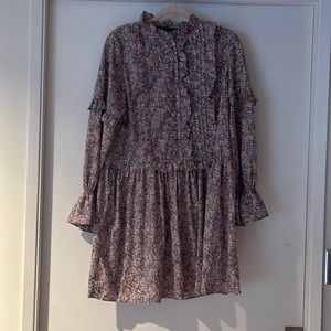 Small print prairie dress